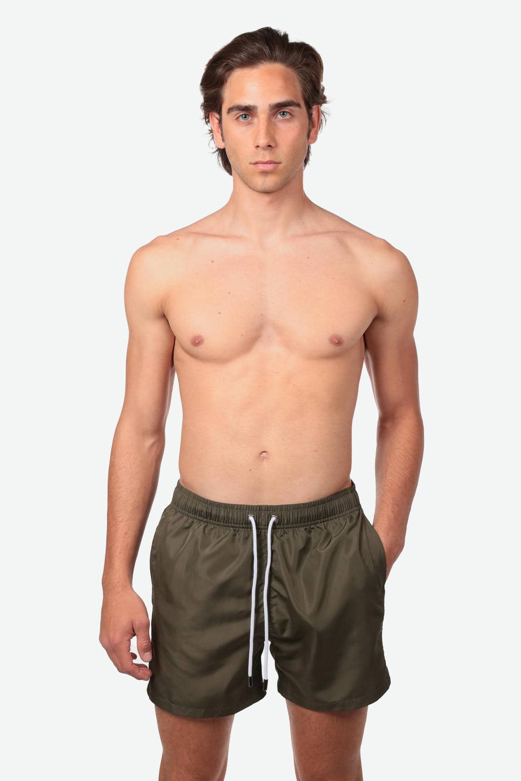Costume a pantaloncino tinta unita