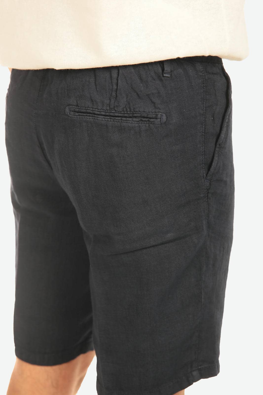 Bermuda in 100% lino con pences