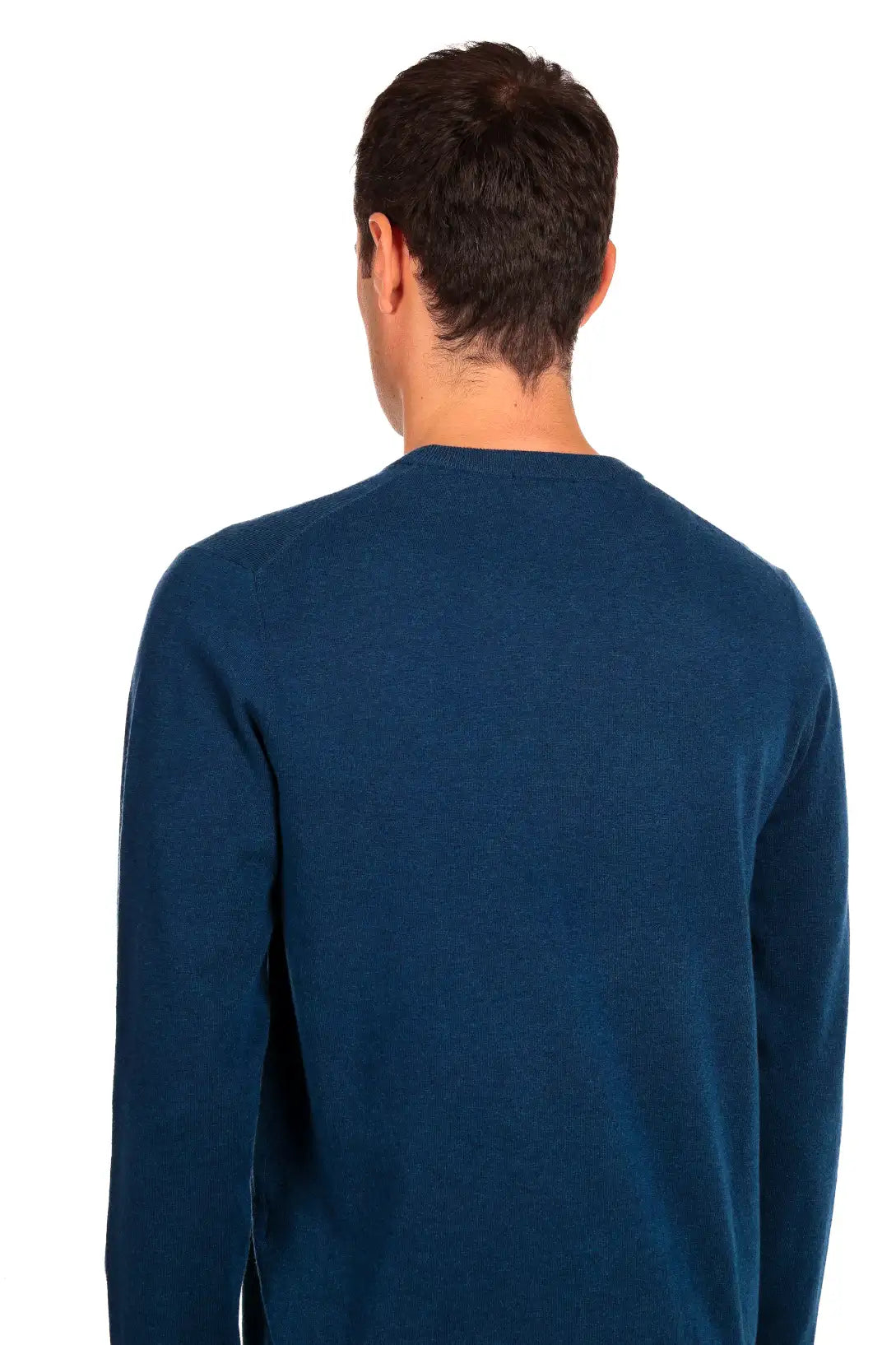 Maglia girocollo tessuto antiallergico effetto lanato