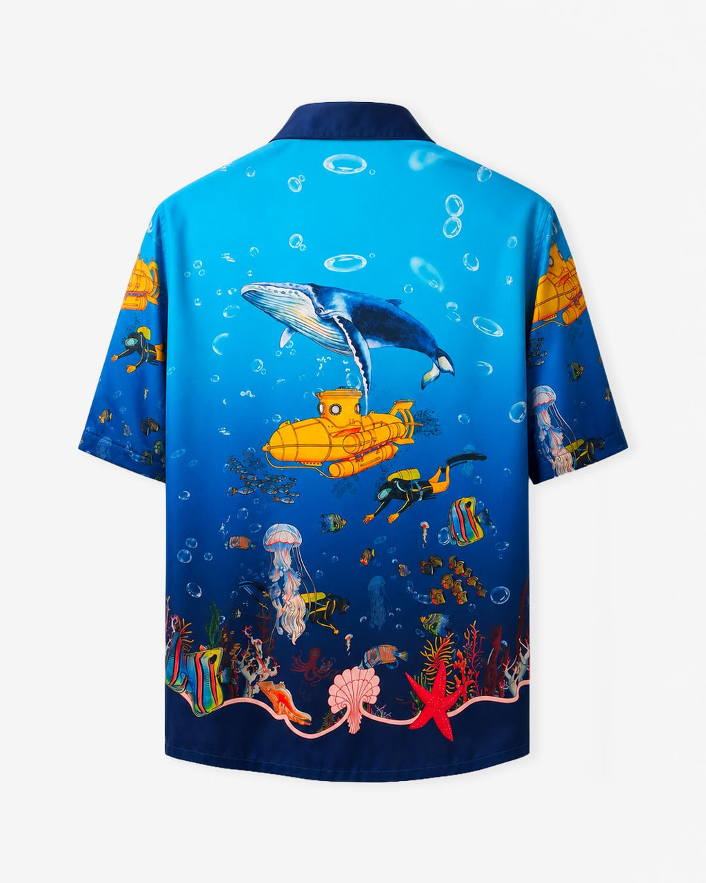 Camicia Blu Abissi Marinaio a mezza manica