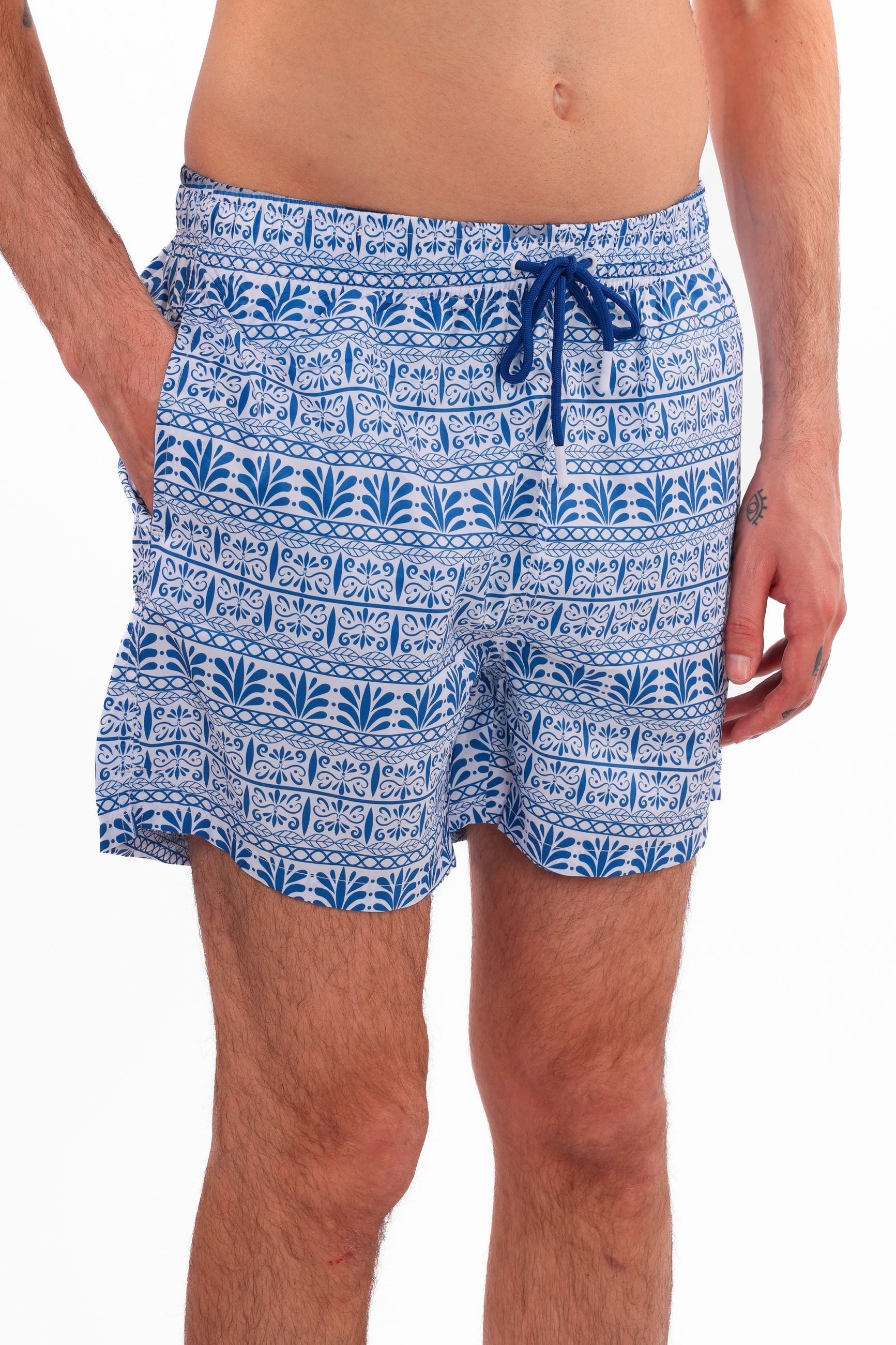 Costume a pantaloncino fantasia azteca