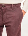 Pantalone in caldo cotone spigato