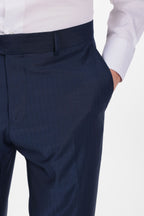 Pantalone classico da abito spina di pesce