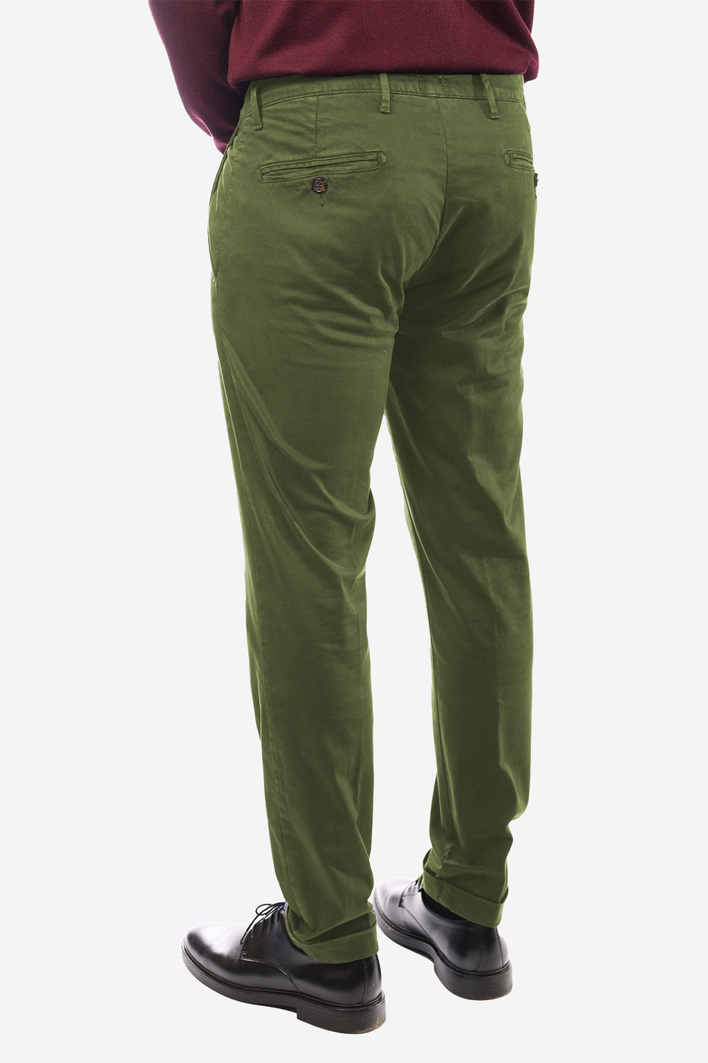 Pantalone in raso di cotone caldo