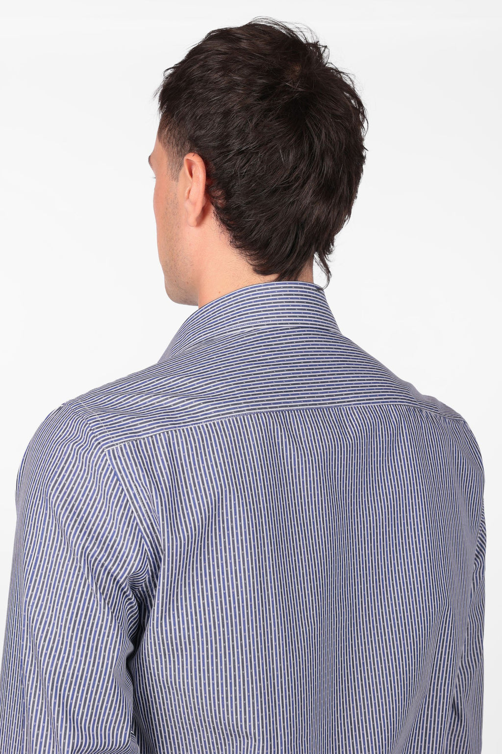 Camicia 100% cotone riga rombo