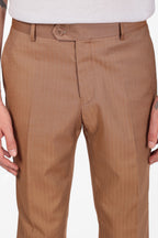 Pantalone classico da abito spina di pesce
