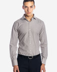 Camicia riga media 100% cotone