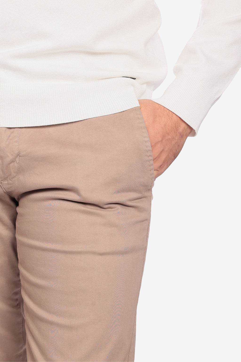 Pantalone in raso di cotone caldo