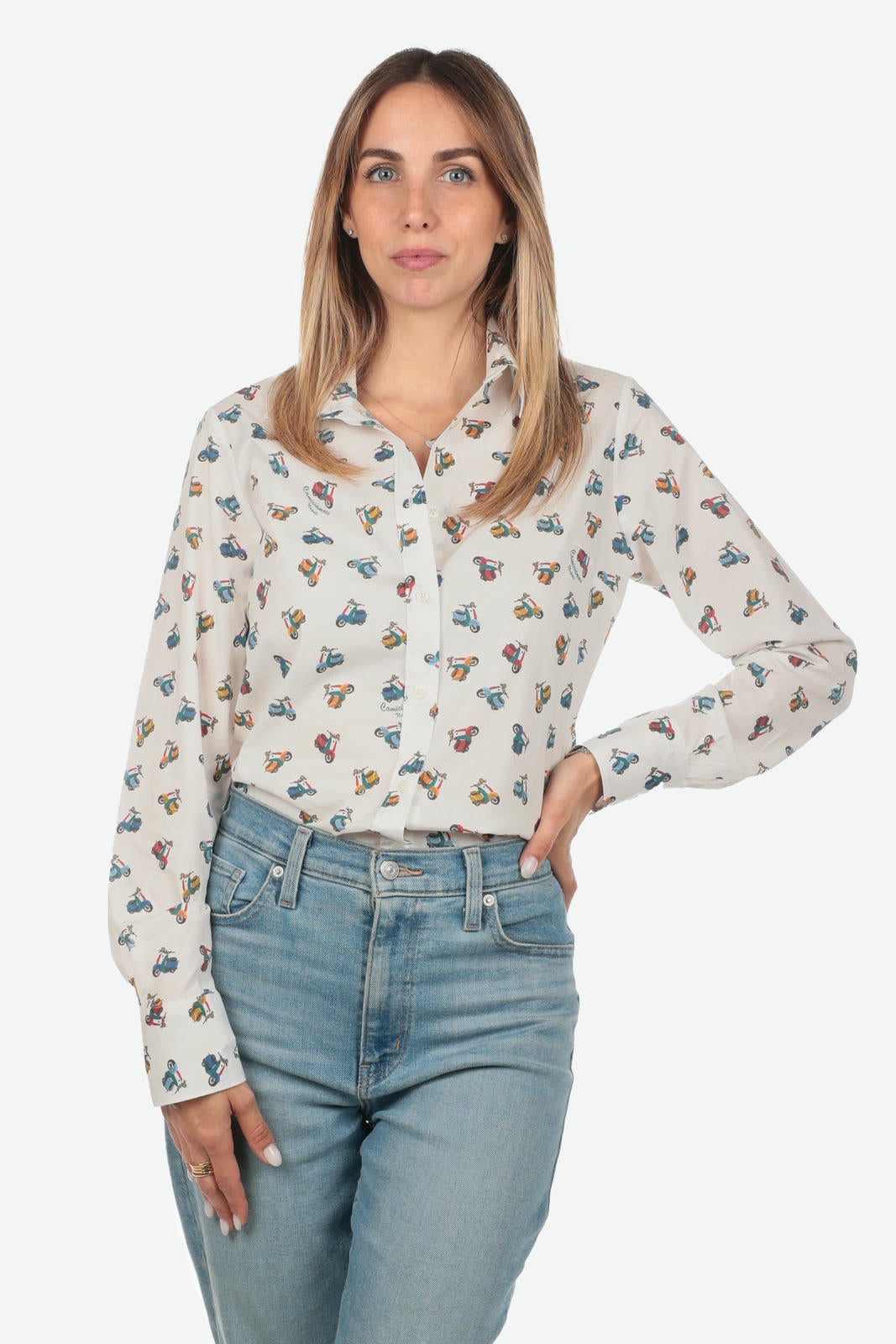 CAMICIA A FANTASIA FACILE STIRO VESPETTA DONNA
