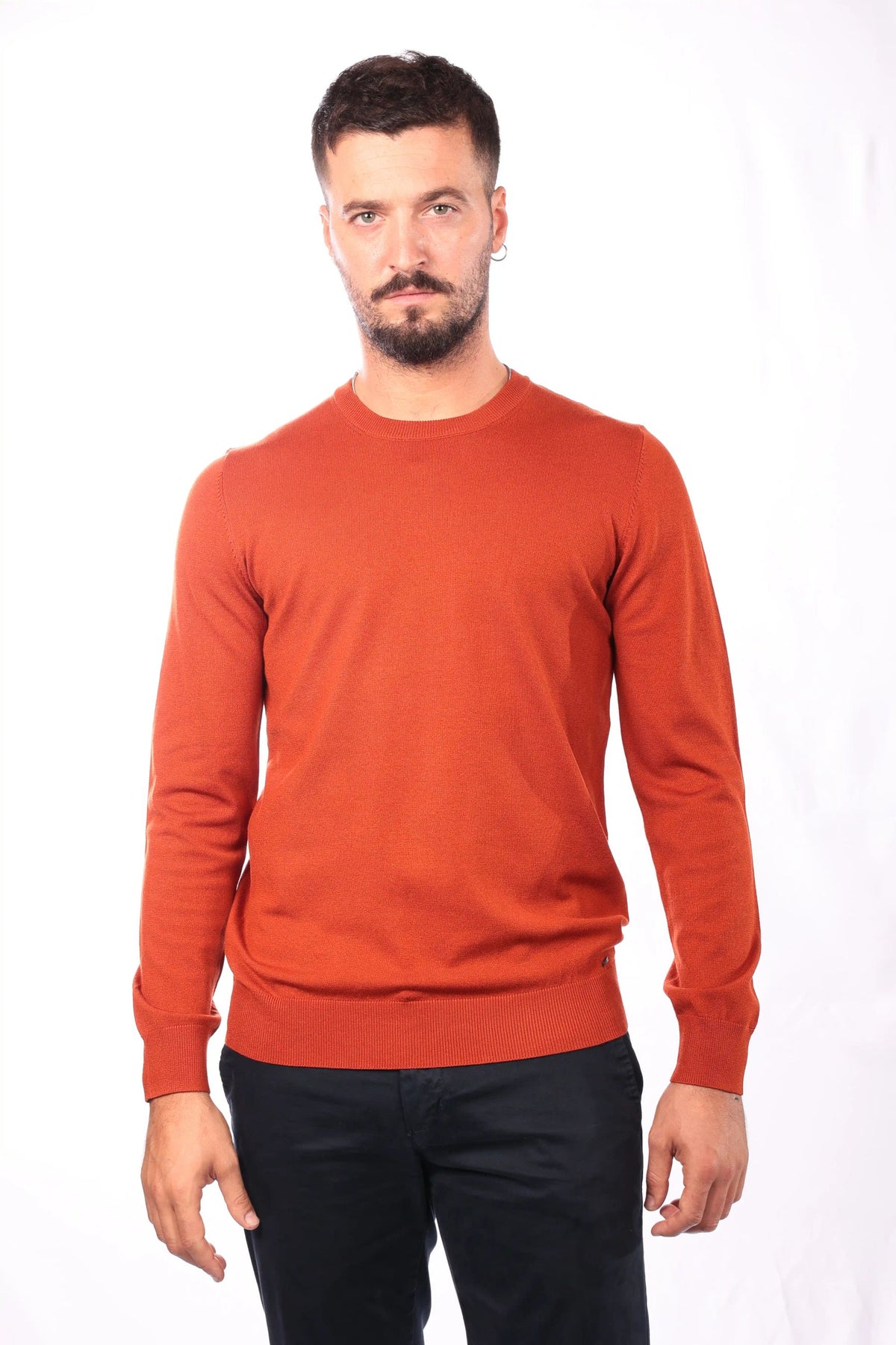 Maglia girocollo in viscosa