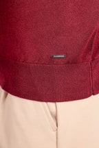 Maglia polo tre bottoni a maniche lunghe