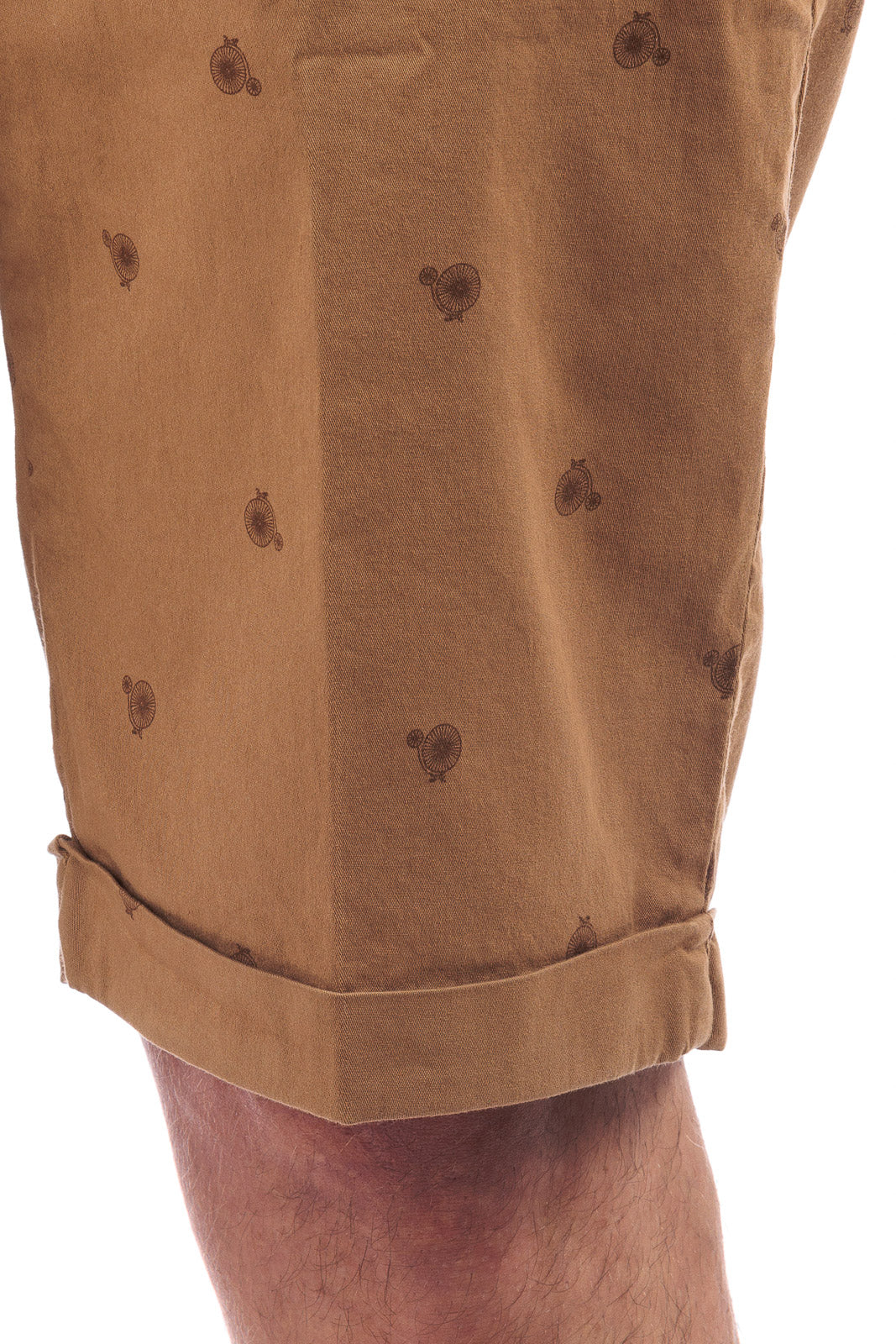 Bermuda Uomo in Cotone Made in Italy con Stampa Biciclette Vintage