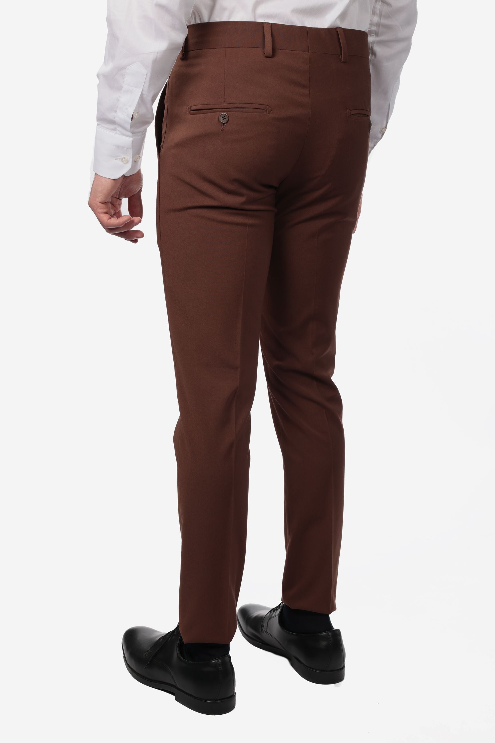 Pantalone classico da abito in fresco lana