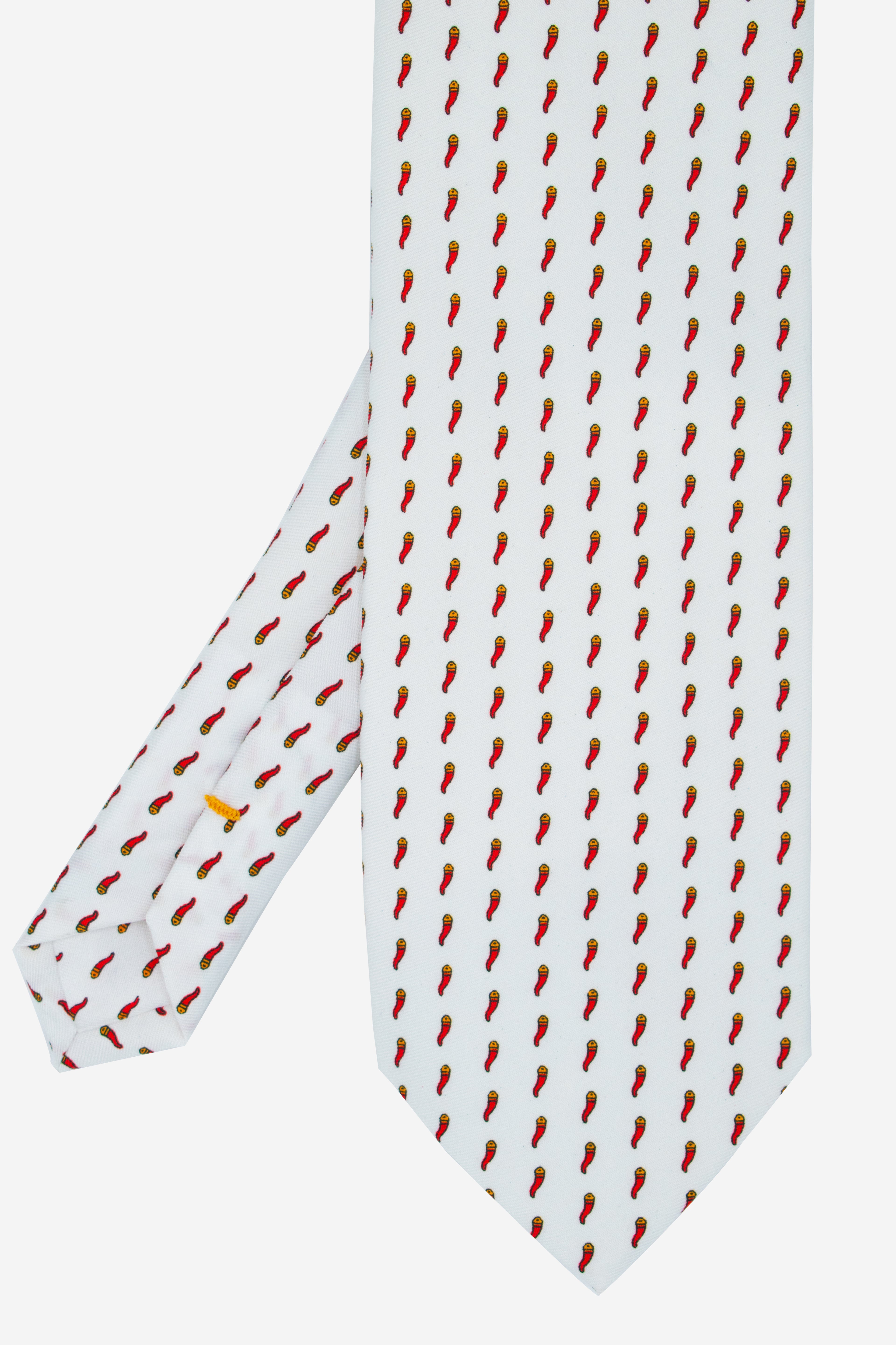 Cravatta con microfantasia peperoncino