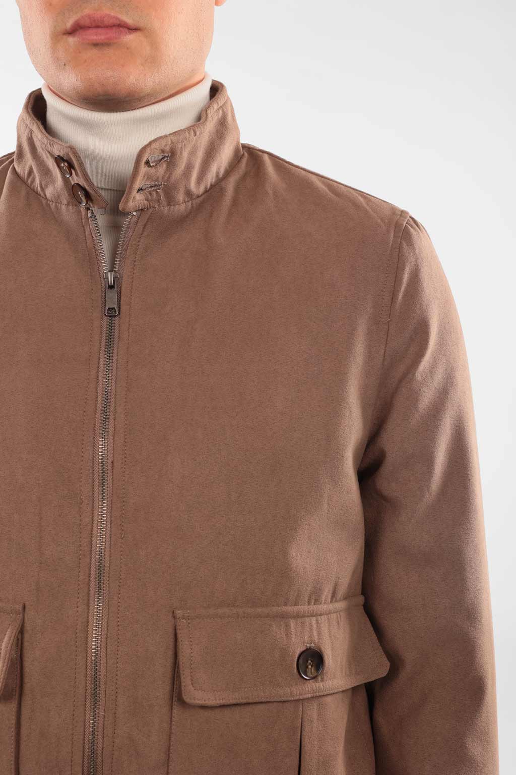 Giubbotto in alcantara