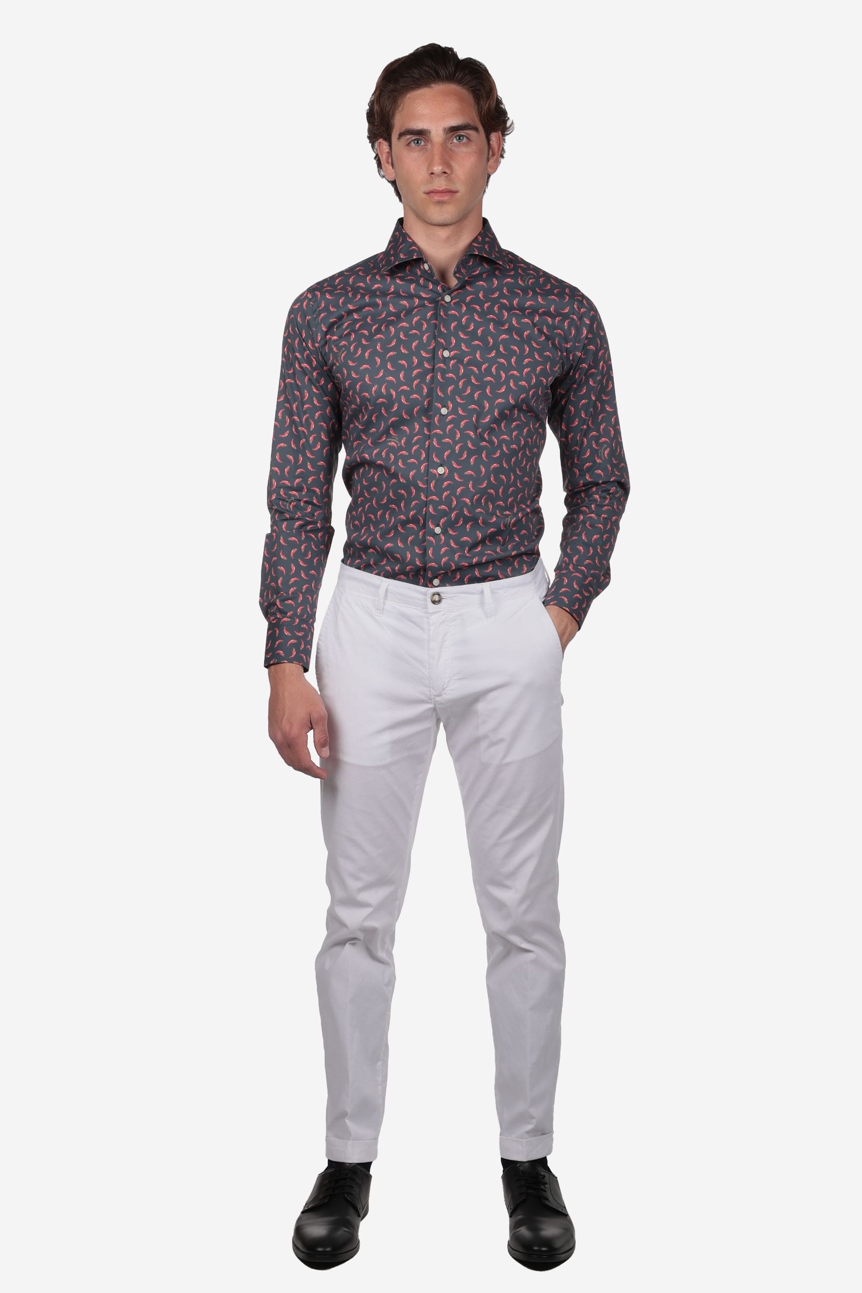 Camicia Uomo Cornetto Napoletano in Cotone