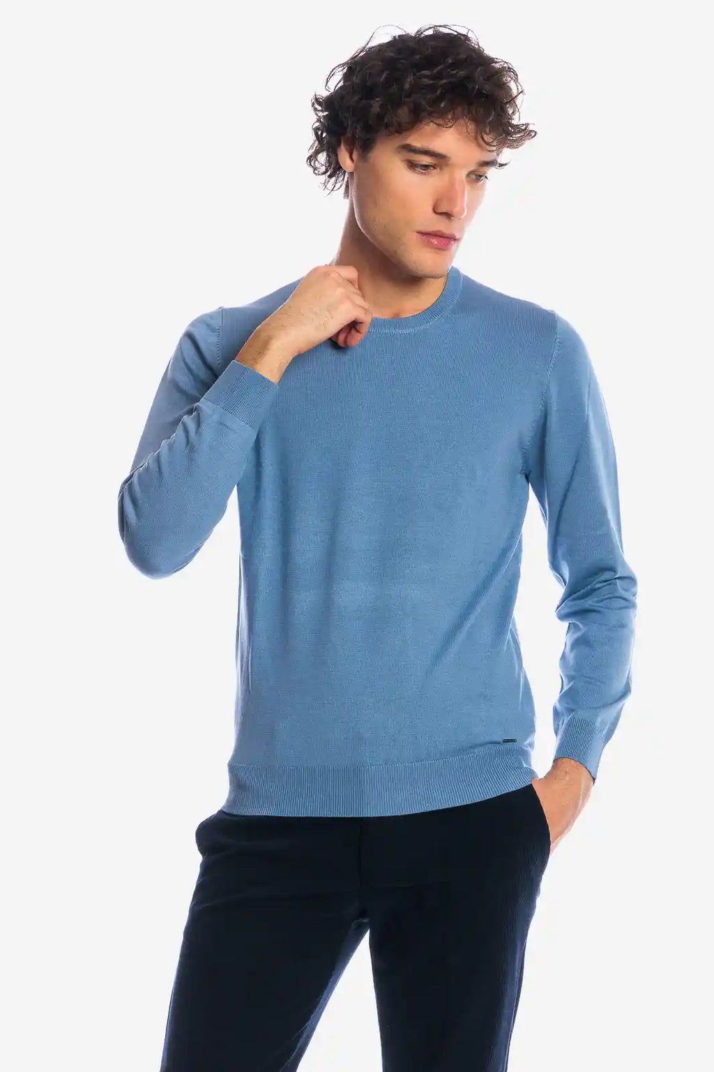Maglia girocollo in viscosa
