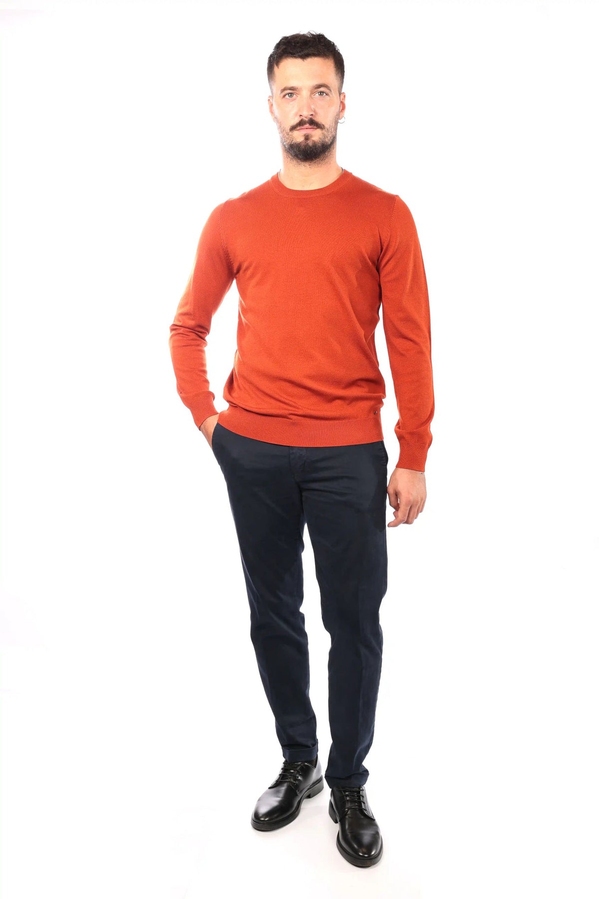 Maglia girocollo in viscosa