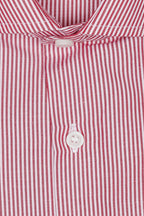 Camicia riga media in puro cotone