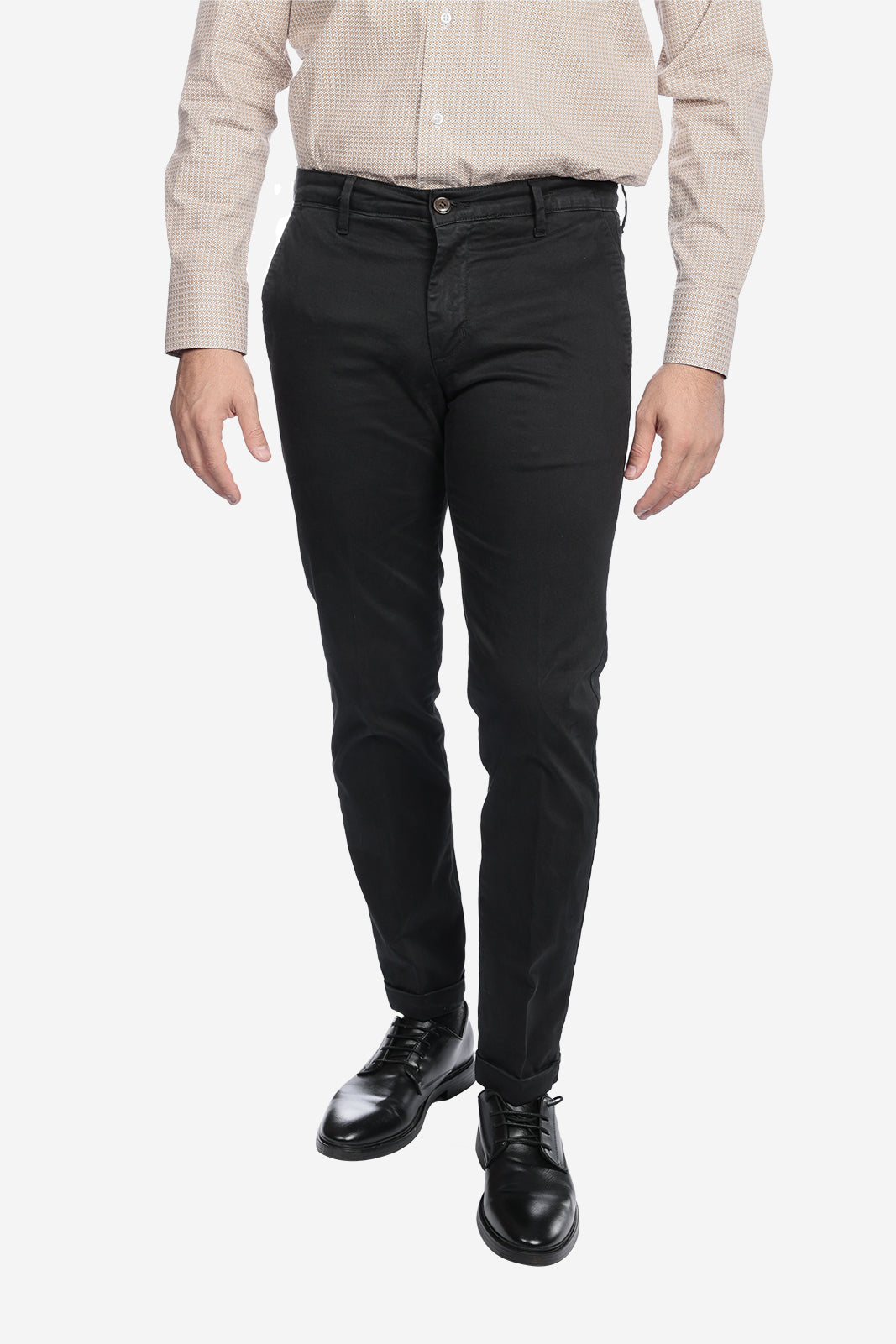 Pantalone in raso di cotone caldo
