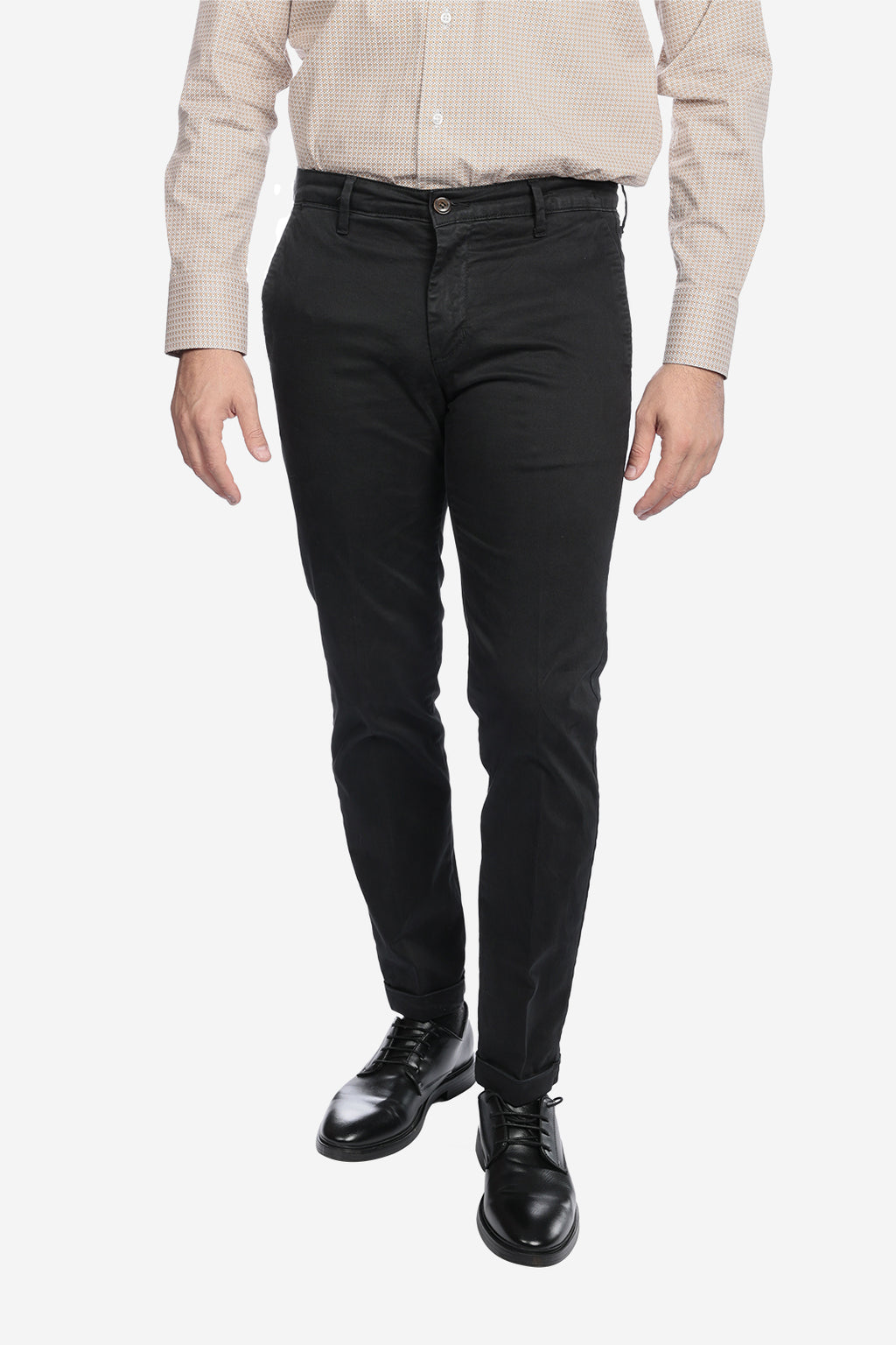 Pantalone in raso in cotone caldo