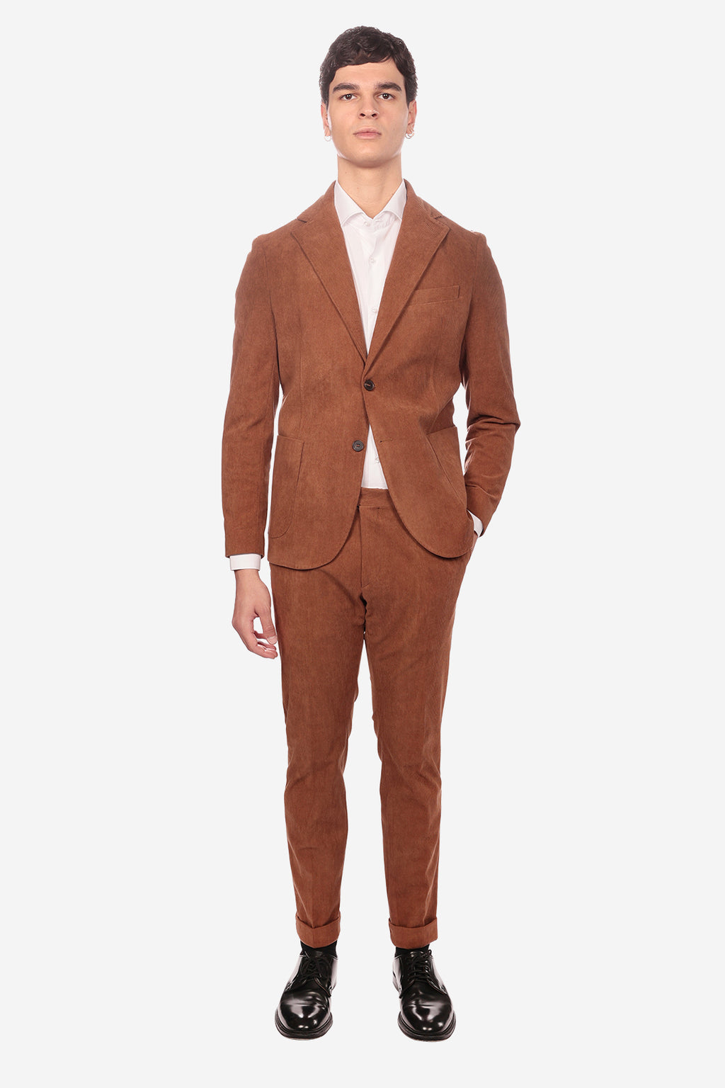 Pantalone classico a costine g13