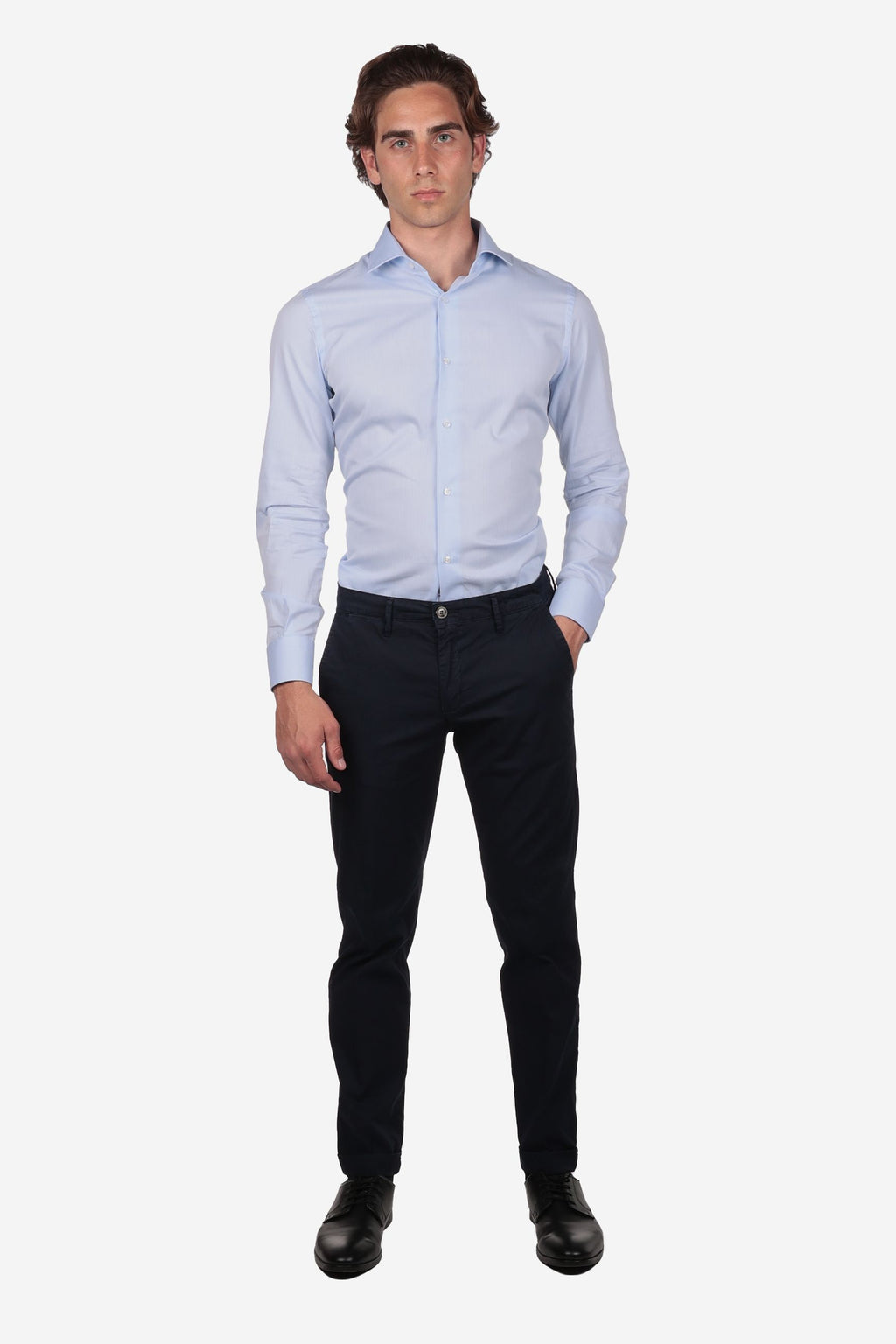 Camicia 100% cotone spiga
