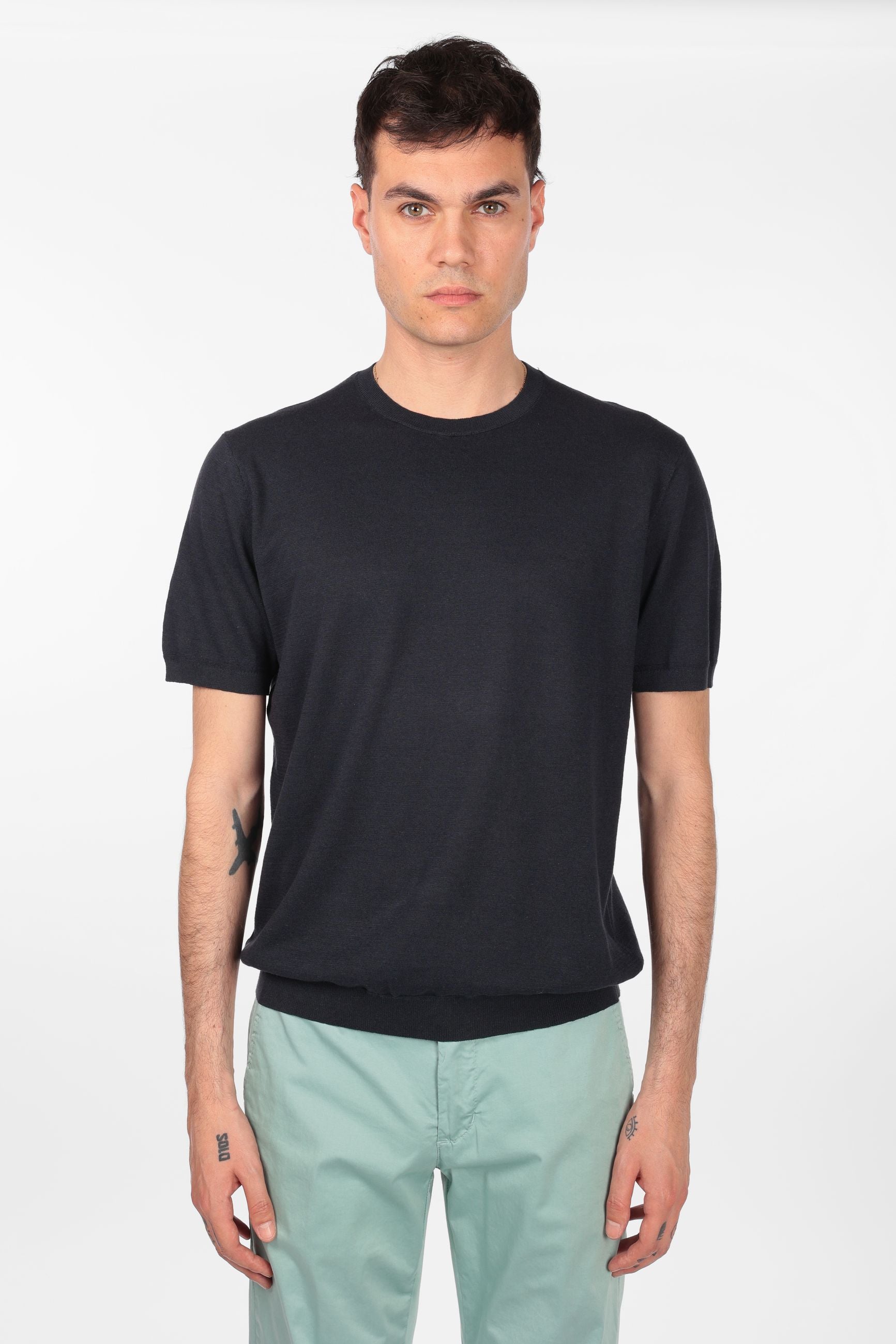 T-shirt morbidissima di misto lino e cotone