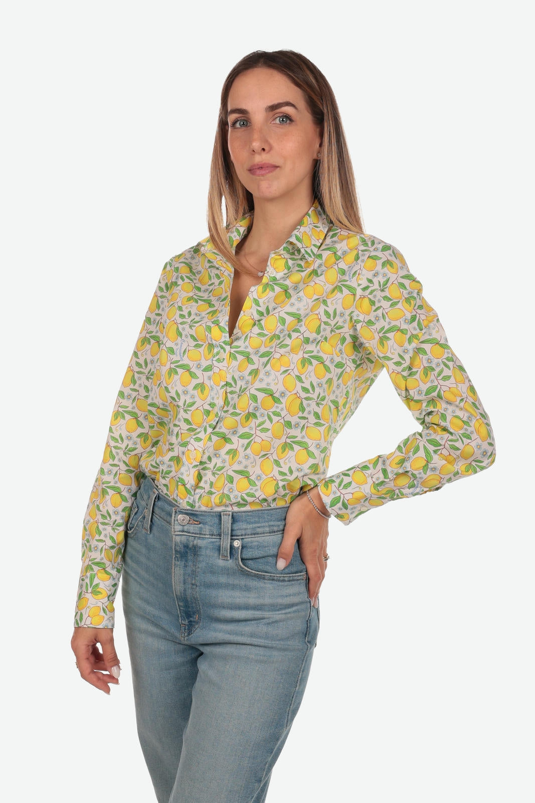CAMICIA A FANTASIA FACILE STIRO POSITANO DONNA