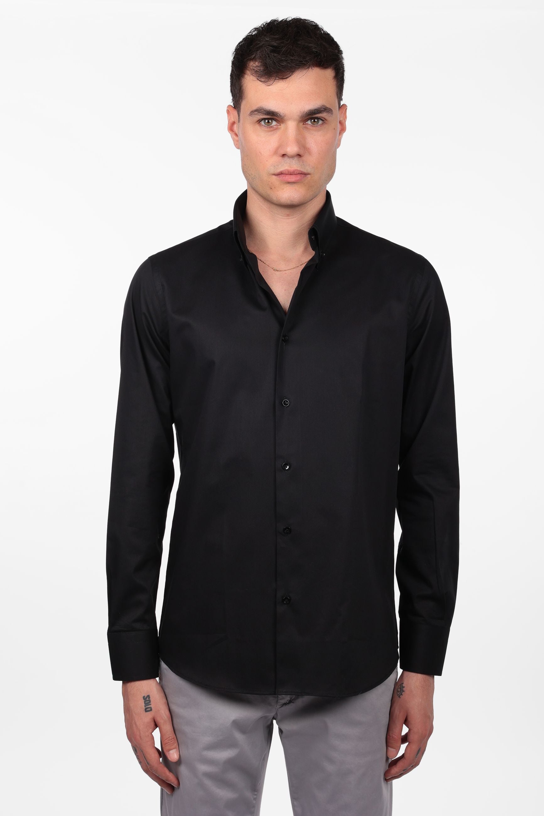 Camicia 100% cotone botton down twill