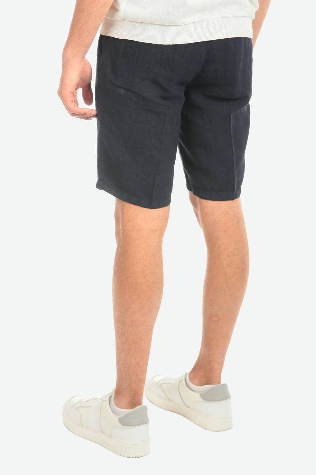 Bermuda in 100% lino con pences