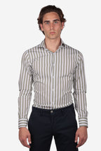 Camicia 100% cotone riga maxi