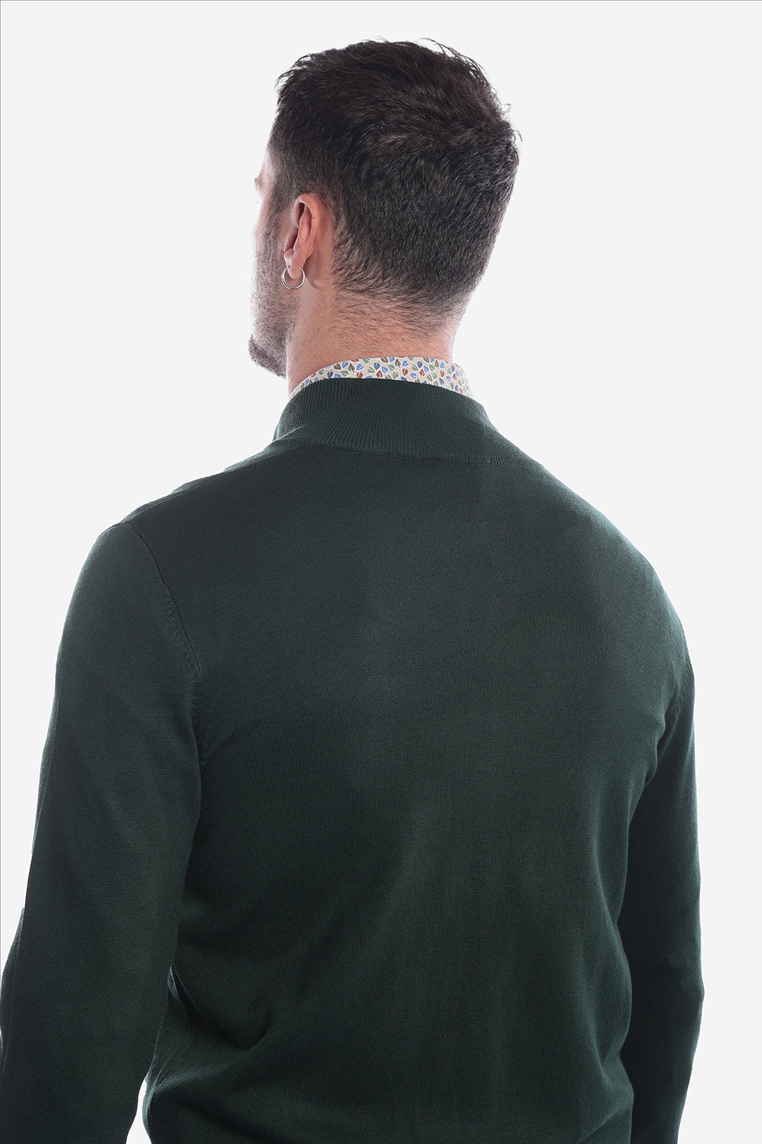 Maglia con zip in viscosa