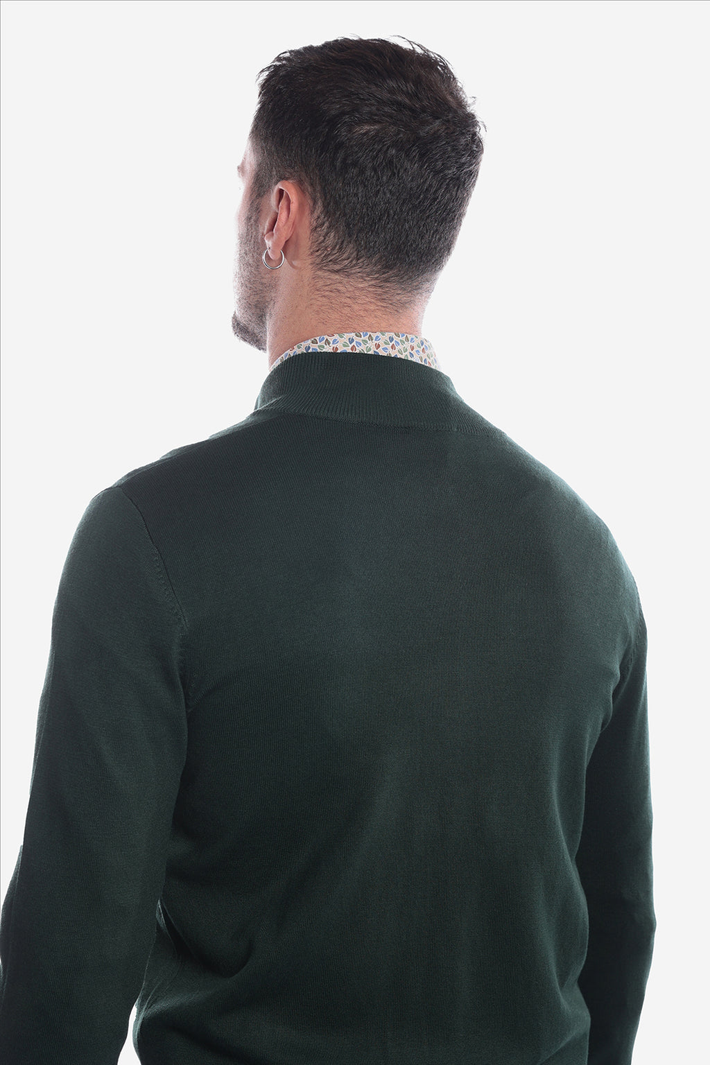 Maglia con zip in viscosa