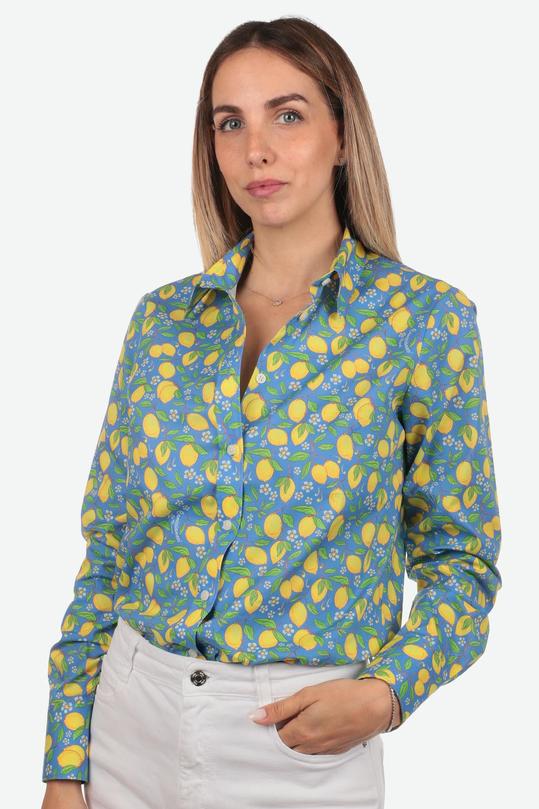 CAMICIA A FANTASIA FACILE STIRO POSITANO DONNA