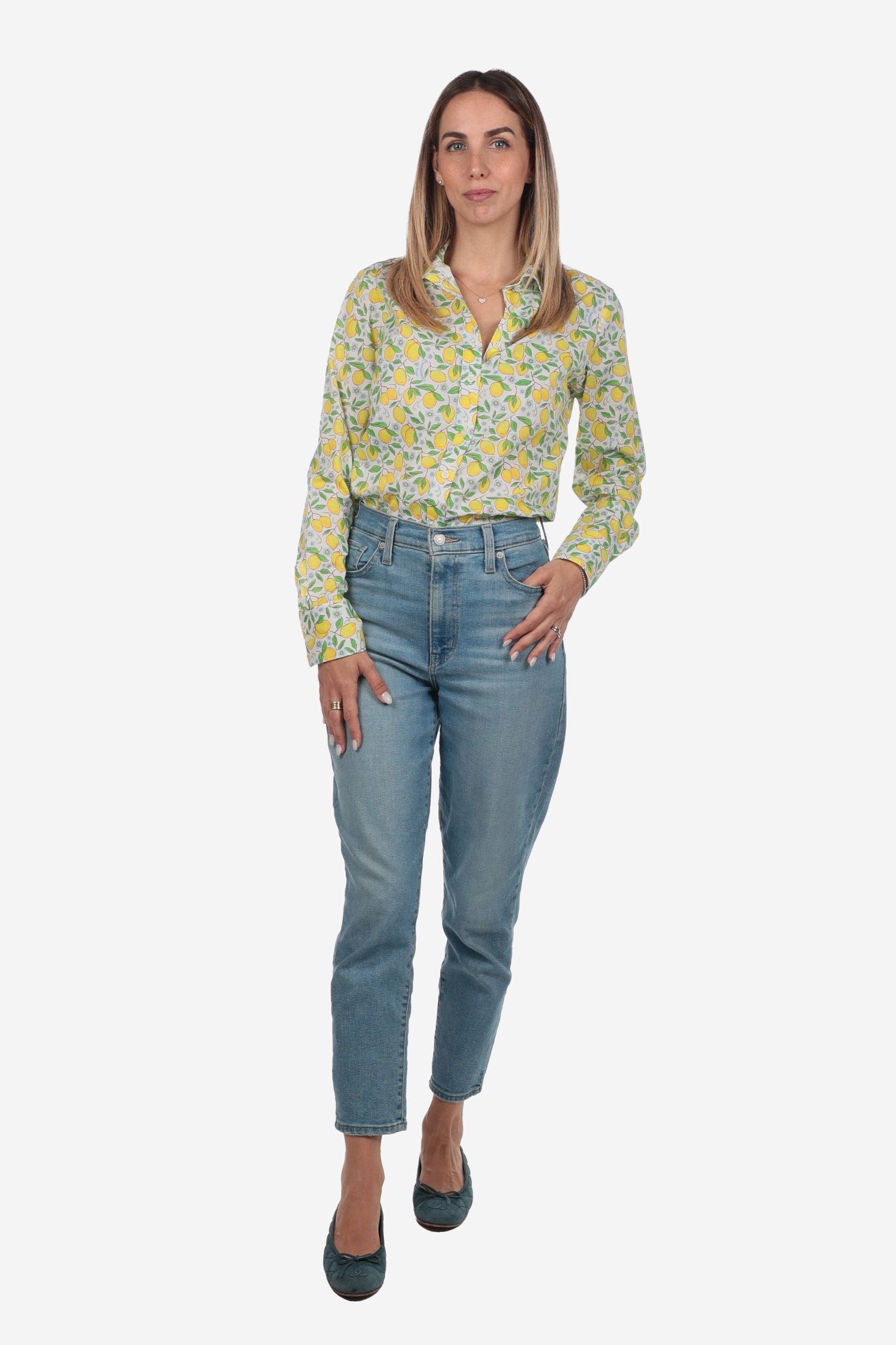 CAMICIA A FANTASIA FACILE STIRO POSITANO DONNA