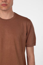 T-shirt morbidissima di misto lino e cotone