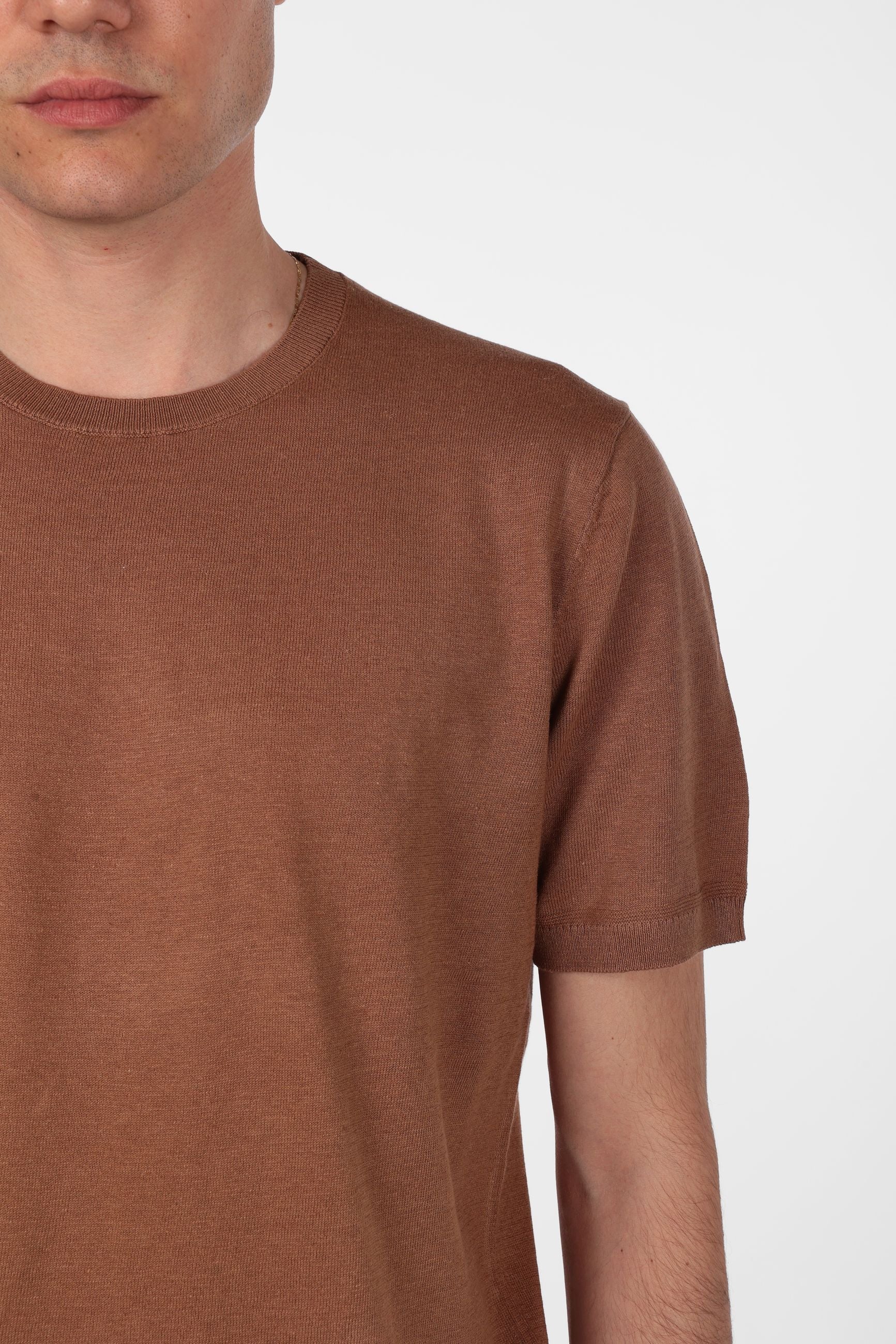 T-shirt morbidissima di misto lino e cotone