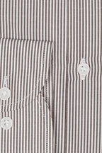 Camicia riga media in puro cotone
