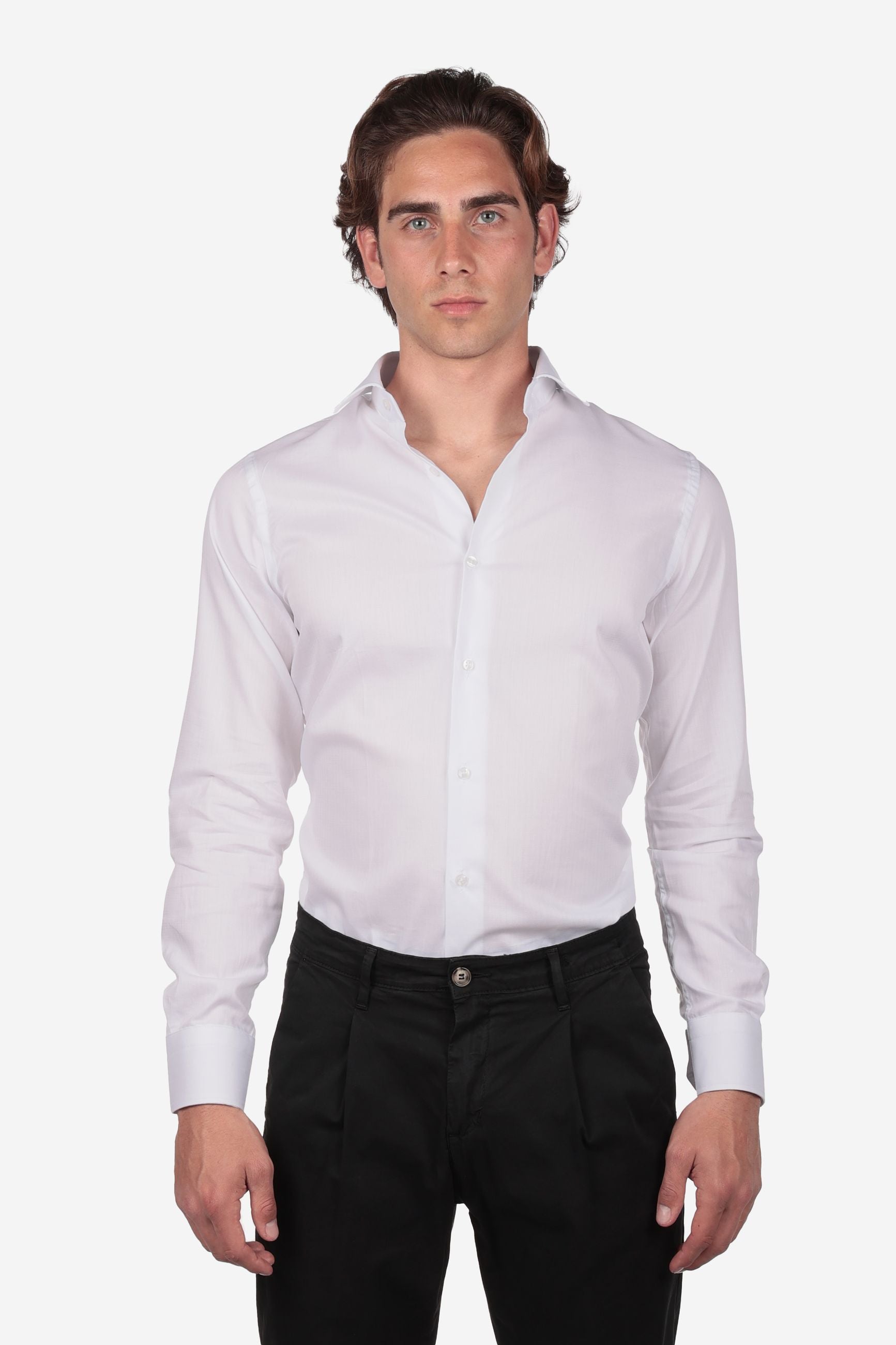 Camicia 100% cotone spiga
