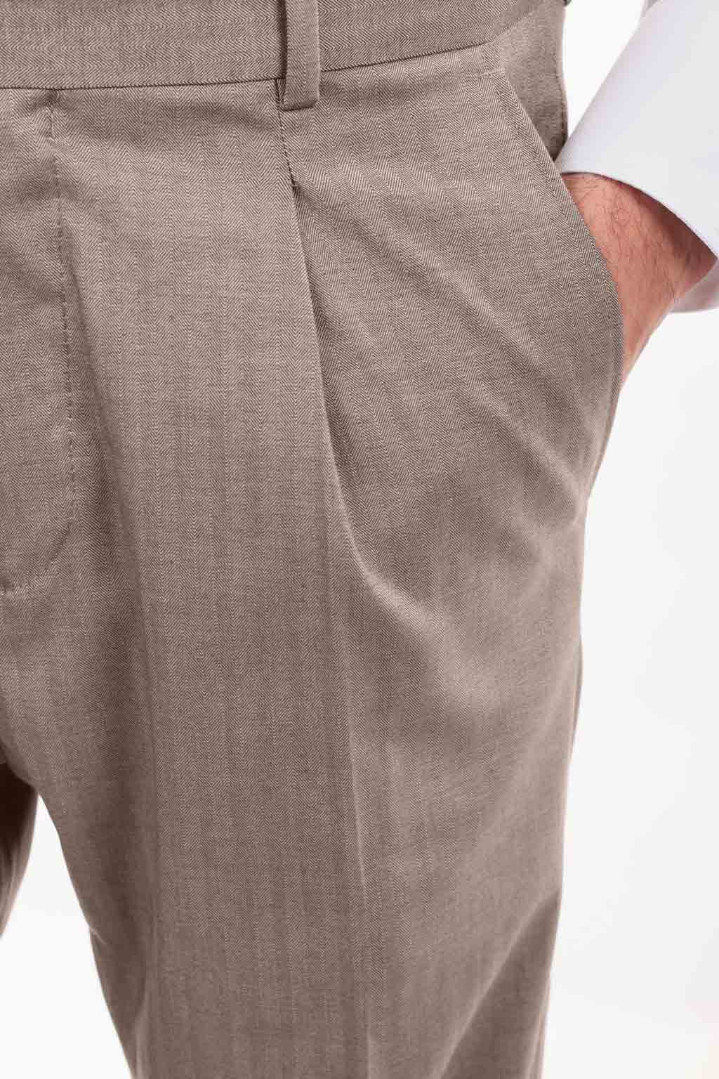 Pantalone spigato classico da abito