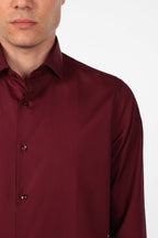 Camicia 100% cotone tinta unita