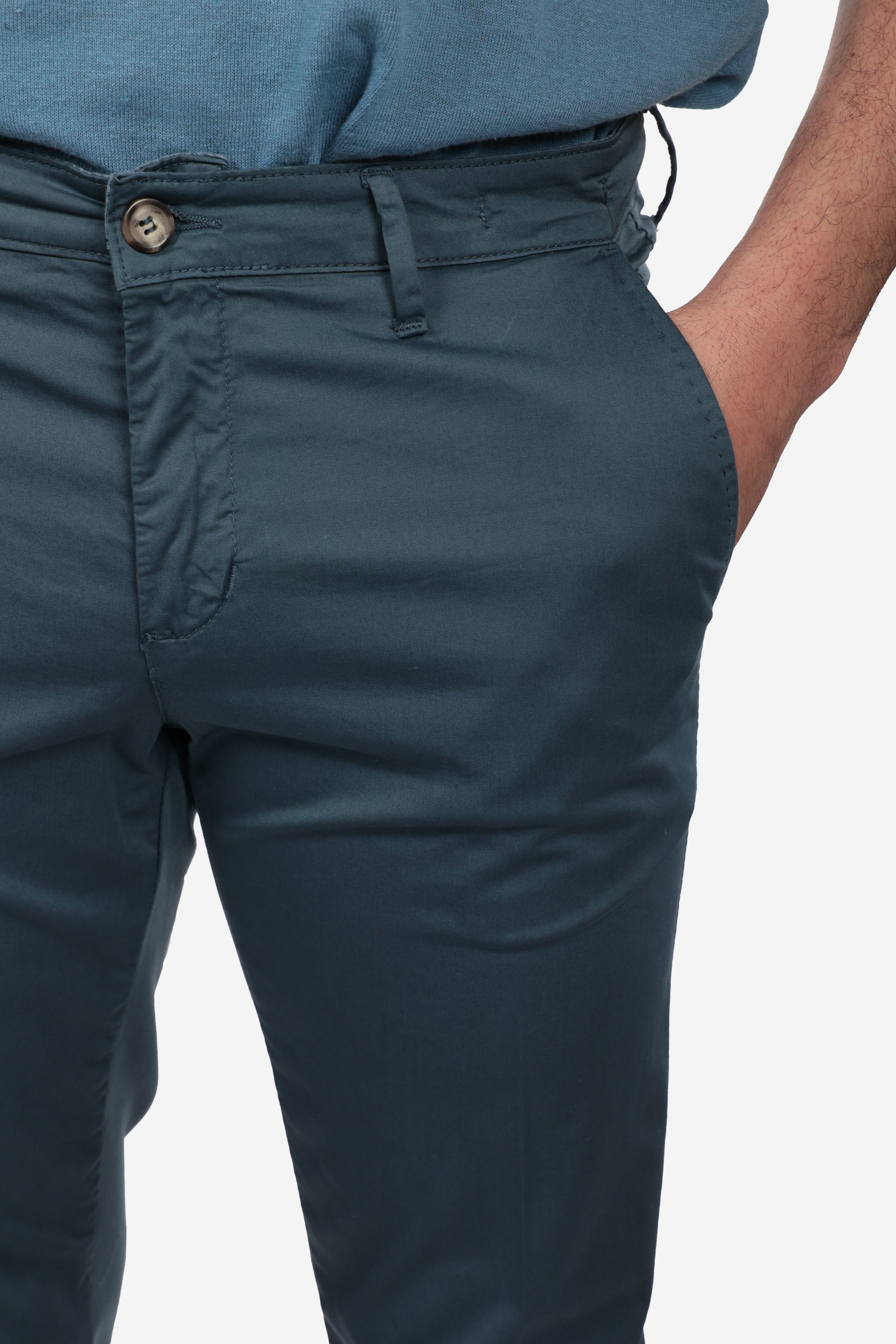 PANTALONE IN RASO DI COTONE