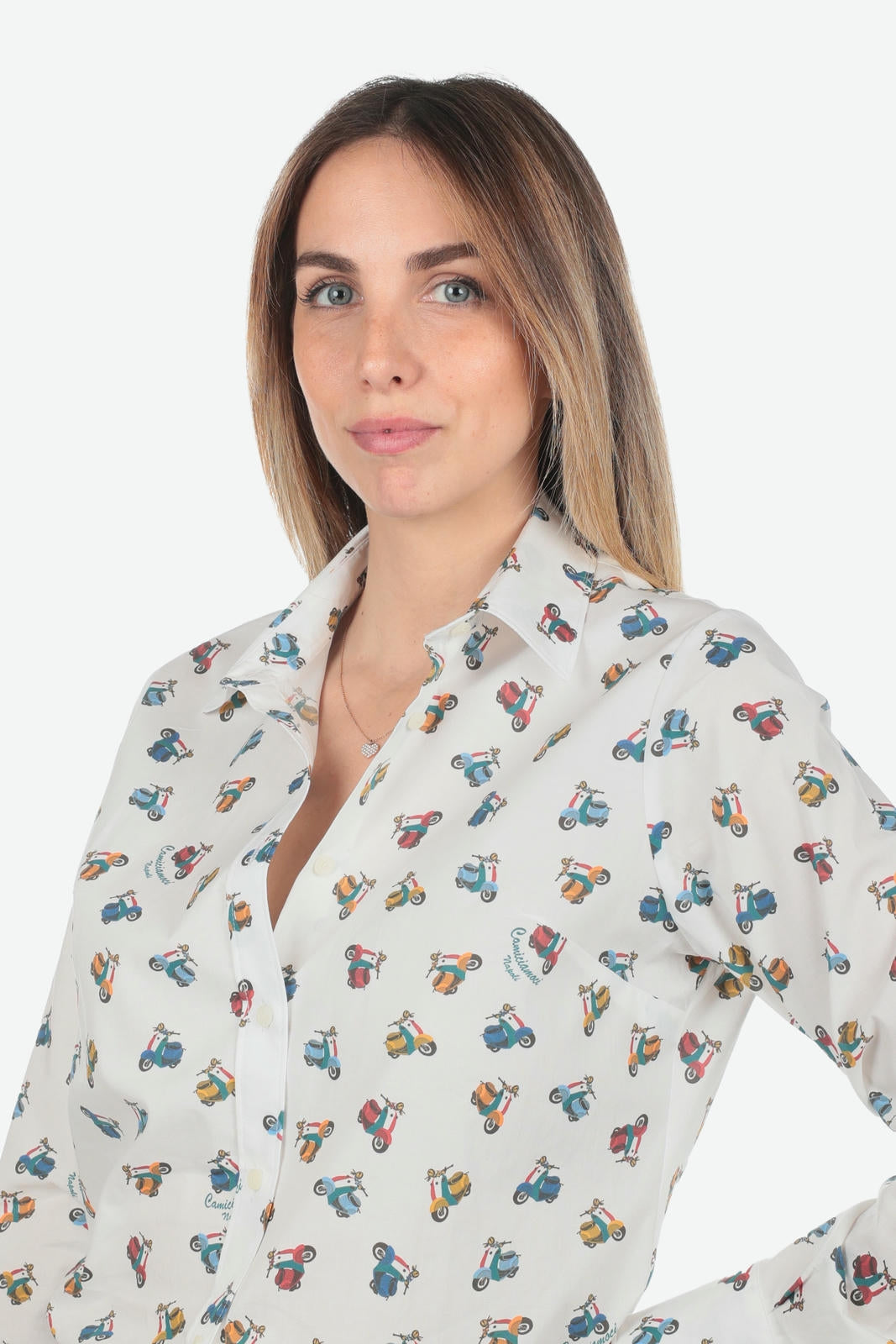 CAMICIA A FANTASIA FACILE STIRO VESPETTA DONNA