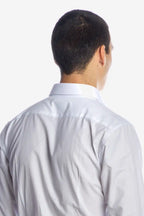 Solid-color cotton shirt