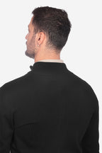 Maglia con zip in viscosa