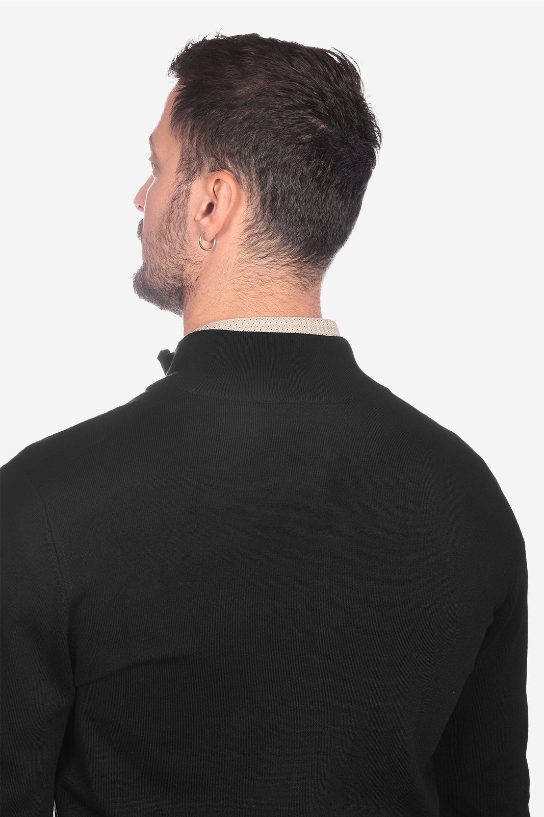 Maglia con zip in viscosa