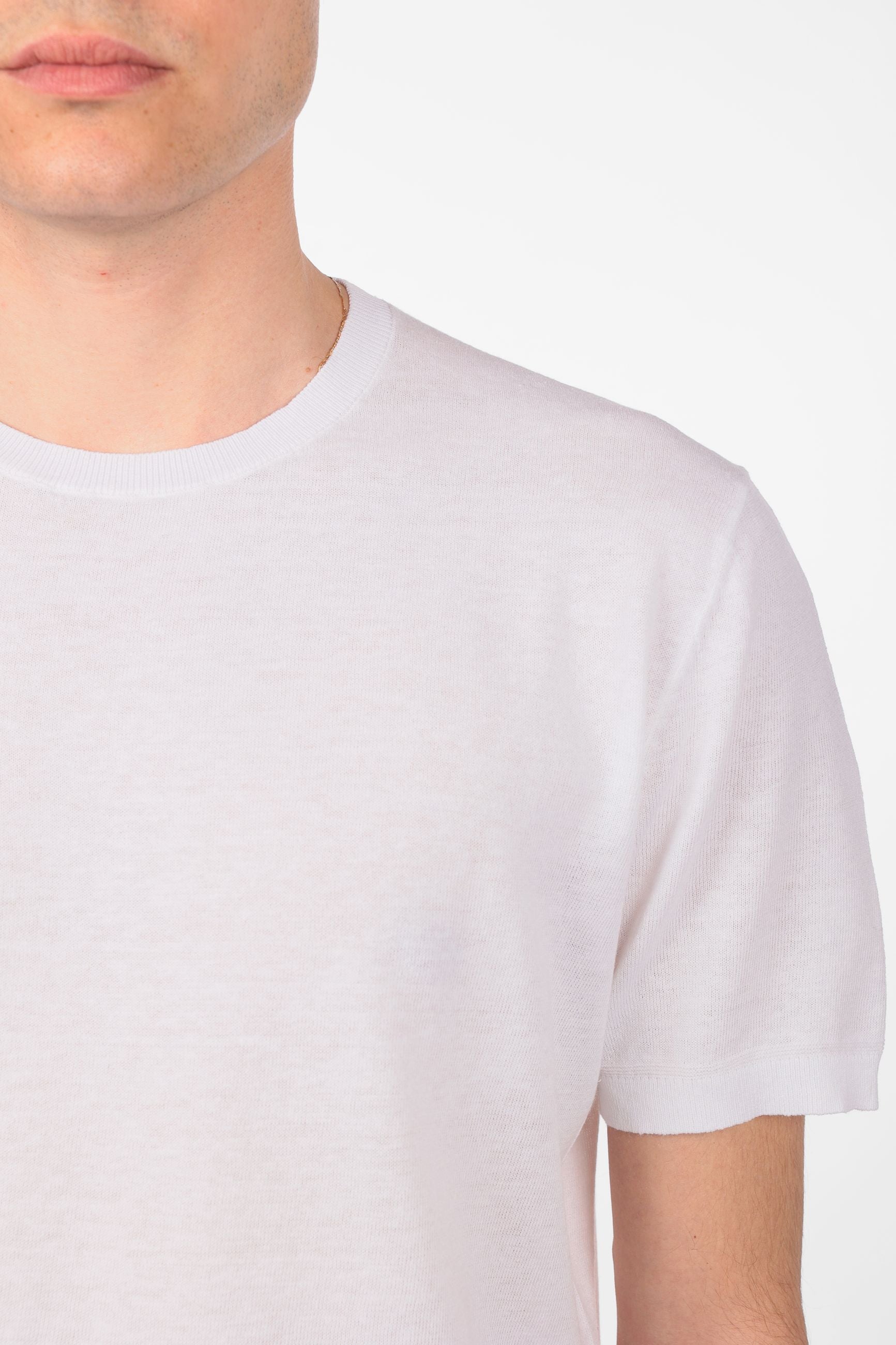 T-shirt morbidissima di misto lino e cotone