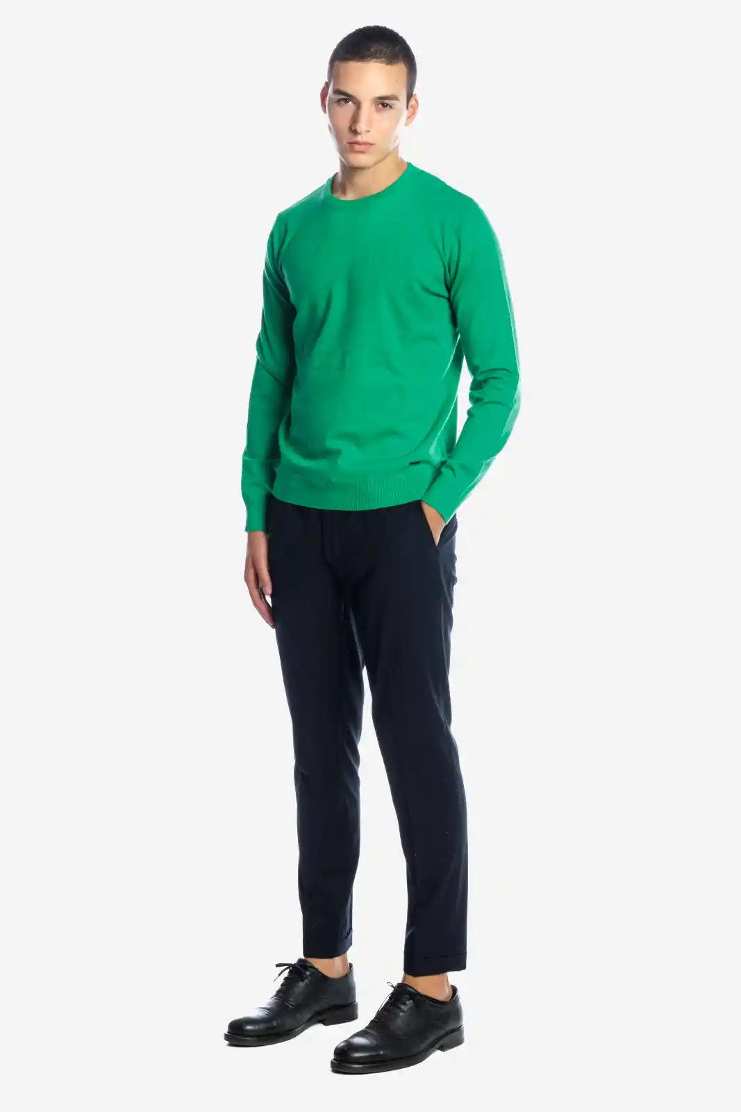 Maglia girocollo in viscosa