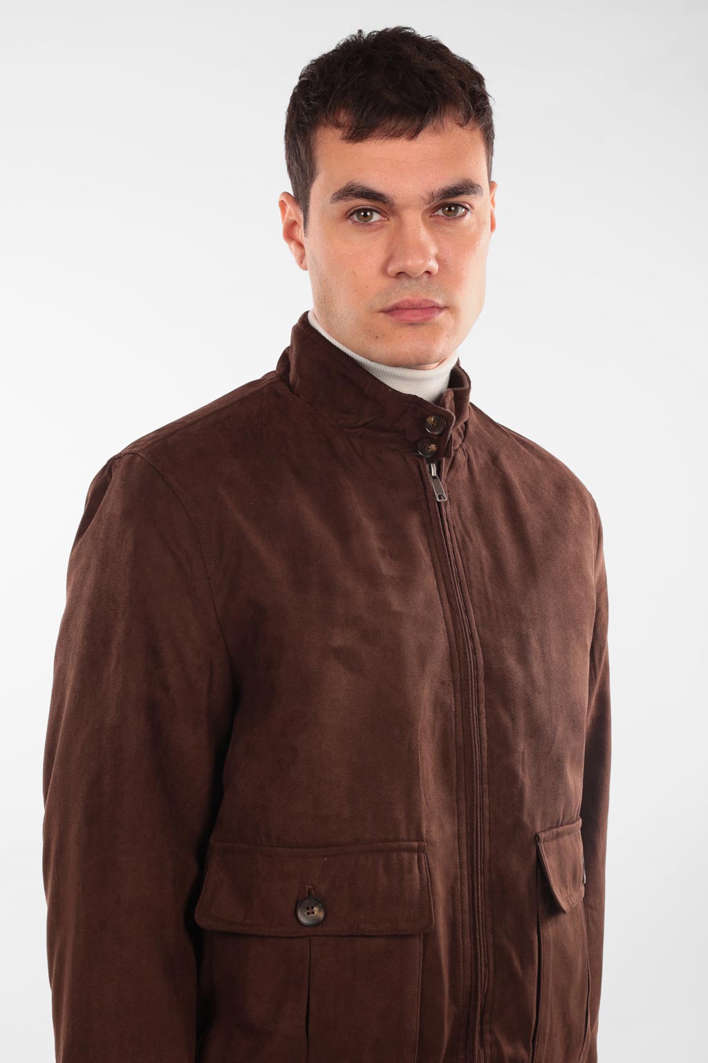 Giubbotto in alcantara